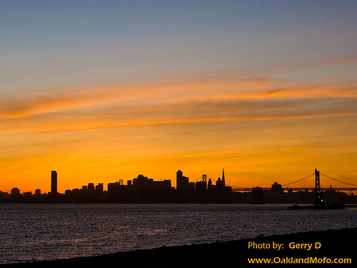 My Photography picture San Francisco sunset bay bridge