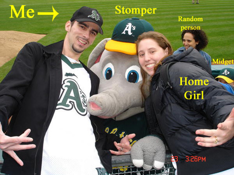 Pictures of me picture Oakland A\'s Game