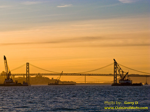 My Photography picture San Francisco Bay bridge Sunset