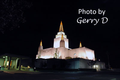 My Photography picture Oakland Mormon Temple Night LDS Latter Day Saints