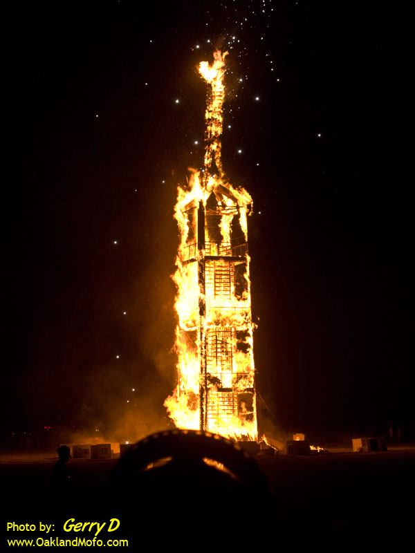 The Man on fire Burning Burning Man
