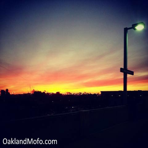 west oakland bart sunset