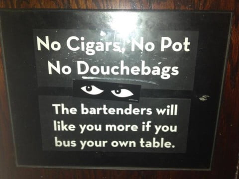 no douchebags