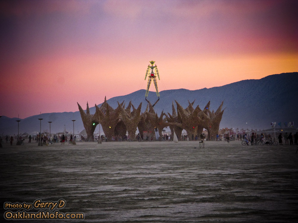 The man Burning Man 2009 Sunset