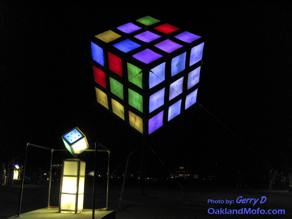 Rubik's Cube Burning Man 2009