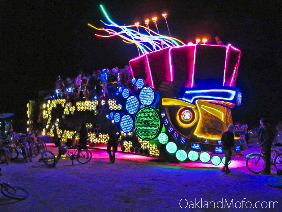 What a colorful bundle of LED's. This art car looked really cool.