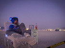A chair to enjoy the sunrise on the Playa